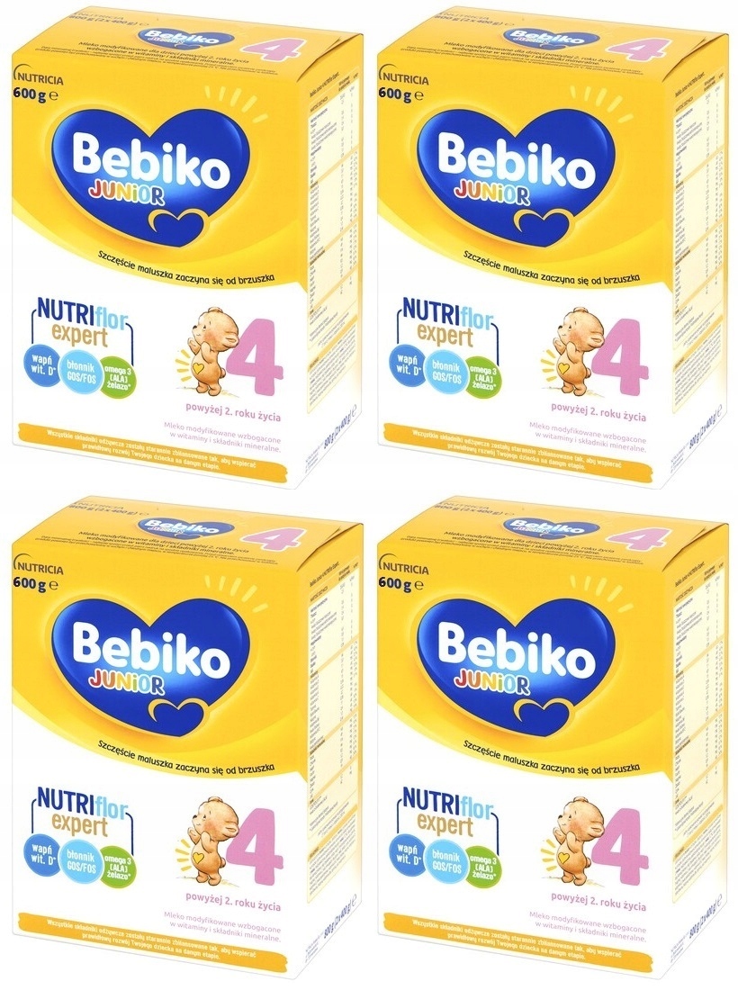 Молоко модифицировано Bebiko 4 Junior 4x600G = 2400G