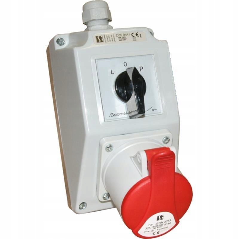 Spojka s konektorem L-0-P 32A/5 ZI01R461 Spamel