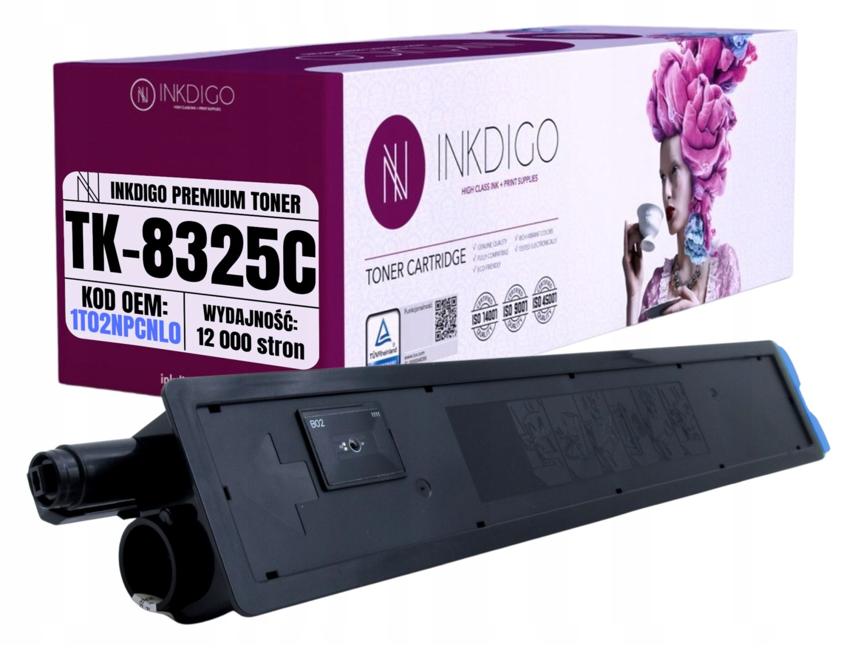 Toner pro tiskárny Kyocera TASKalfa 2551ci, náhrada TK8325C 1T02NPCNL0