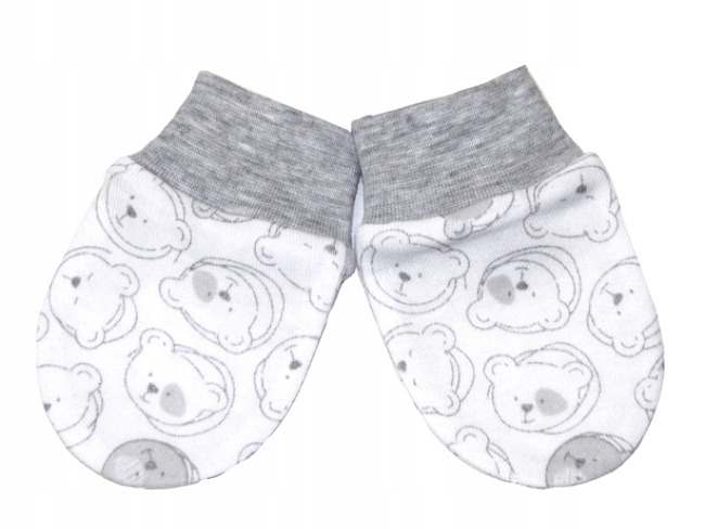 ŁAPKI NIEDRAPKI RĘKAWICZKI NIEMOWLĘCE BAWEŁNA /5/ Kod producenta 0040005