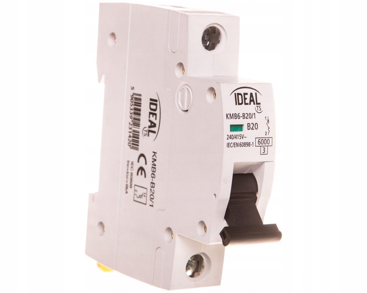 

Wyłącznik nadprądowy 1P B 20A KMB6-B20/1 23142