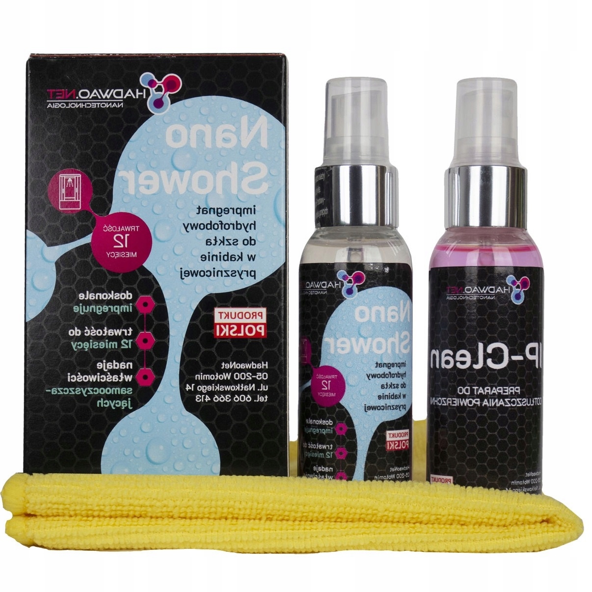 Levně Impregnace pro sprchové kouty Hydrofobní Nano Shower – Sada 2x50 ml