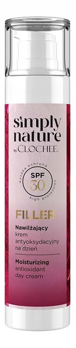 Clochee Simply Nature Filler hydratační antioxidační krém SPF30 50 ml
