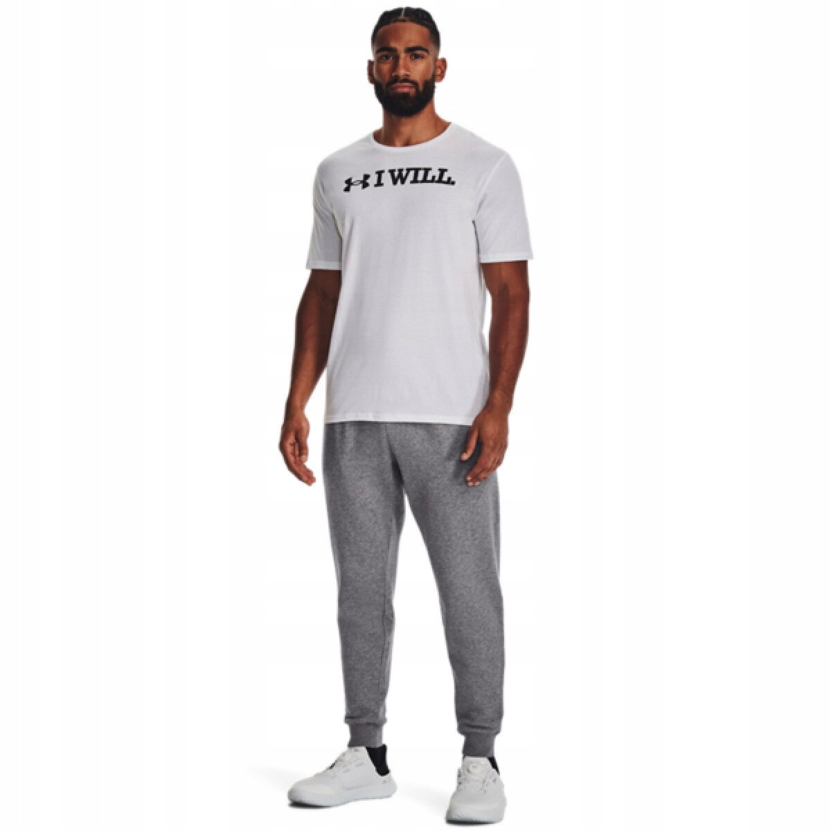 Męskie spodnie dresowe Under Armour Ua Rival Fleece Joggers Szary L