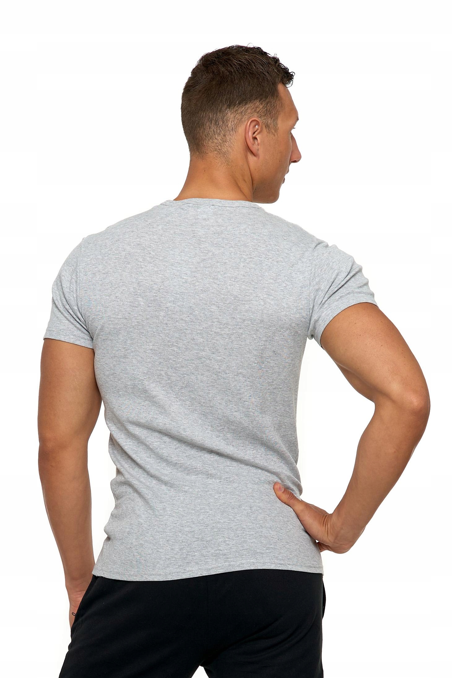 Moraj bawełniany podkoszulek męski z krótkim rękawem siwy r. M Marka Moraj