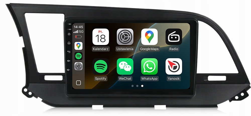 Hyundai Elantra Radio Navigace Android Carplay Mapy