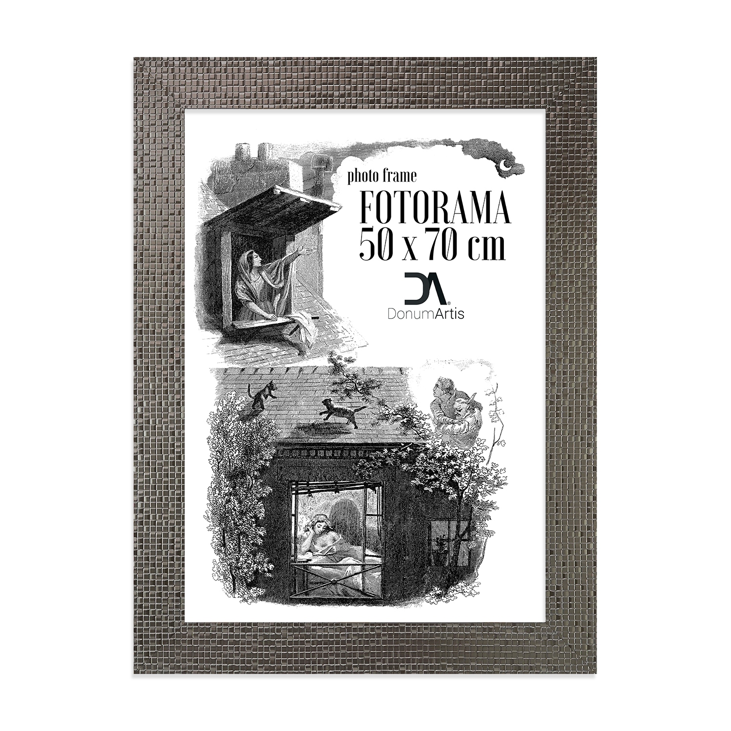 Fotorám Valencia satén 50x70 nástěnný rámeček 62x82