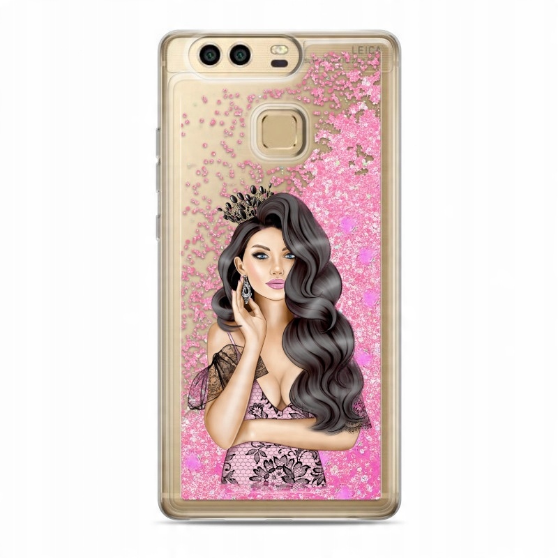 

etui płynny brokat dziewczyna do Huawei P9