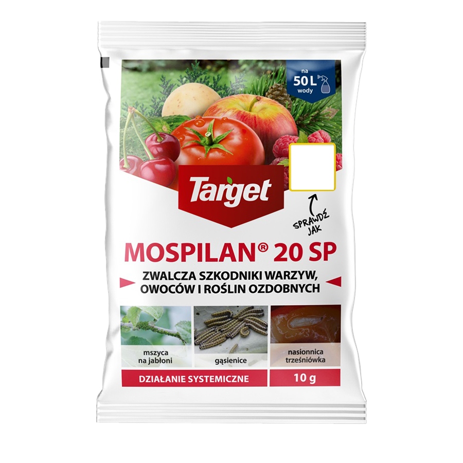 TARGET MOSPILAN 20SP ŚRODEK NA MSZYCE SZKODNIKI WARZYW OWOCÓW ROŚLIN 10G
