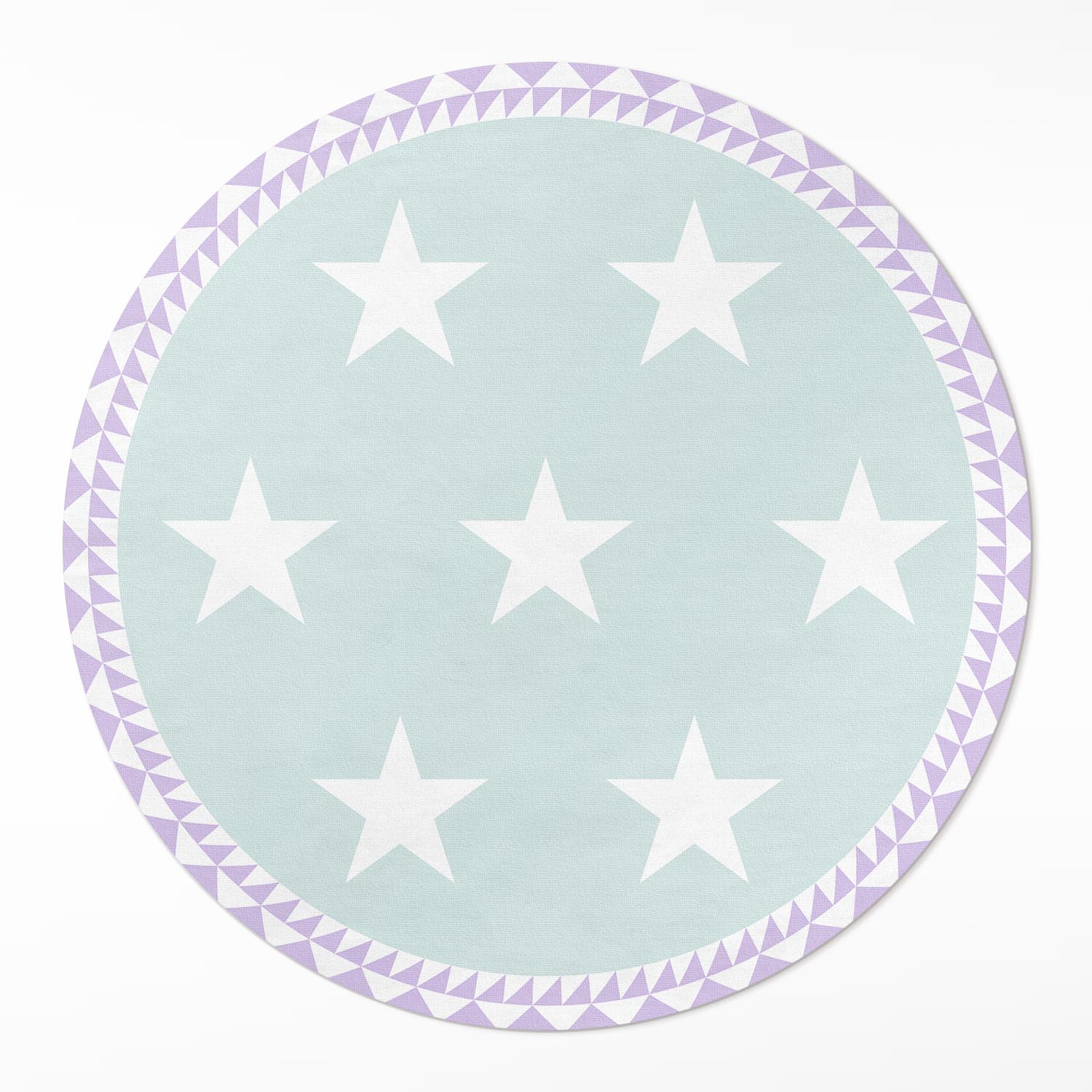 Okrúhla vinylová rohož s motívom do kuchyne Jasné hviezdičky dekorácia ⌀ 90 cm