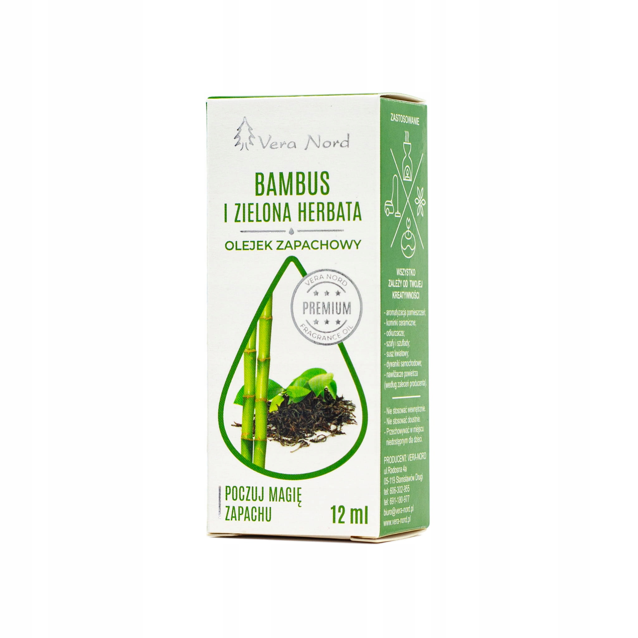 

Olejek zapachowy 12 ml bambus i zielona herbata