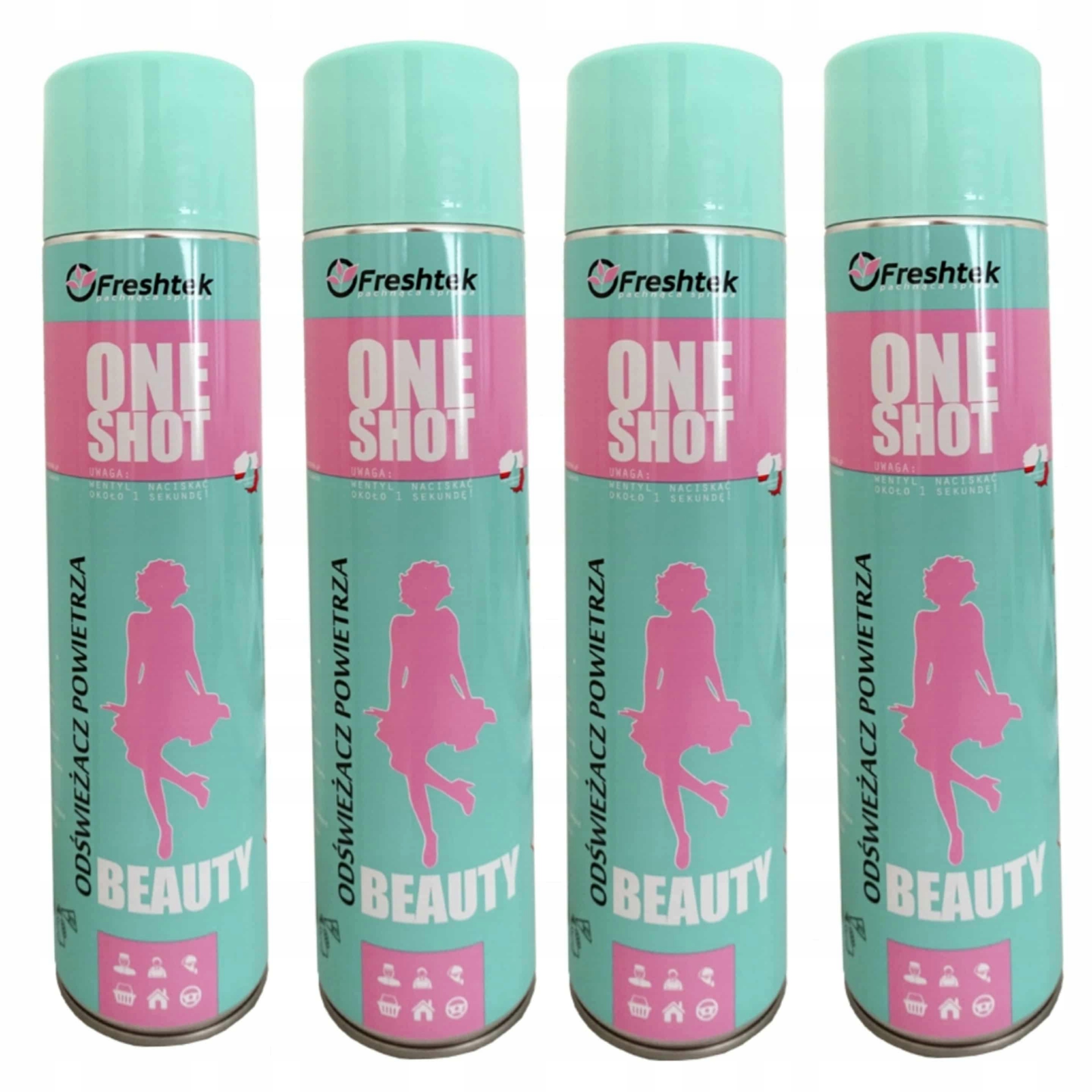 Set 4 ks Freshtek Beauty 600 ml Osvěžovač