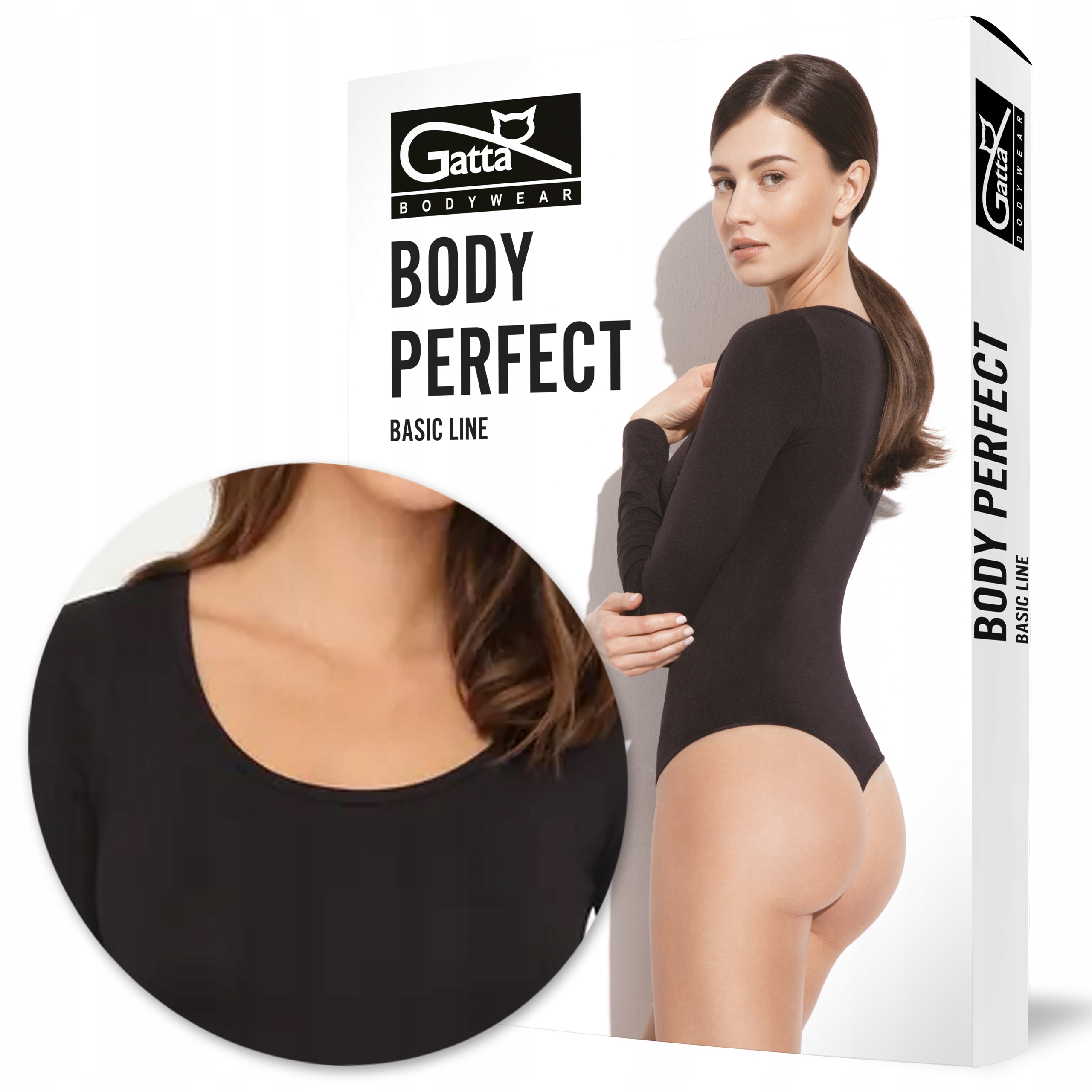 Body bezszwowe Gatta Body Perfect Black r. S