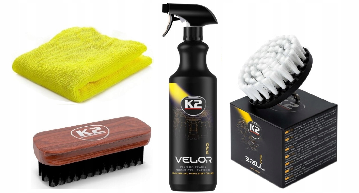 

K2 Velor Czyszczenie Podsufitki Tapicerki Szczotki