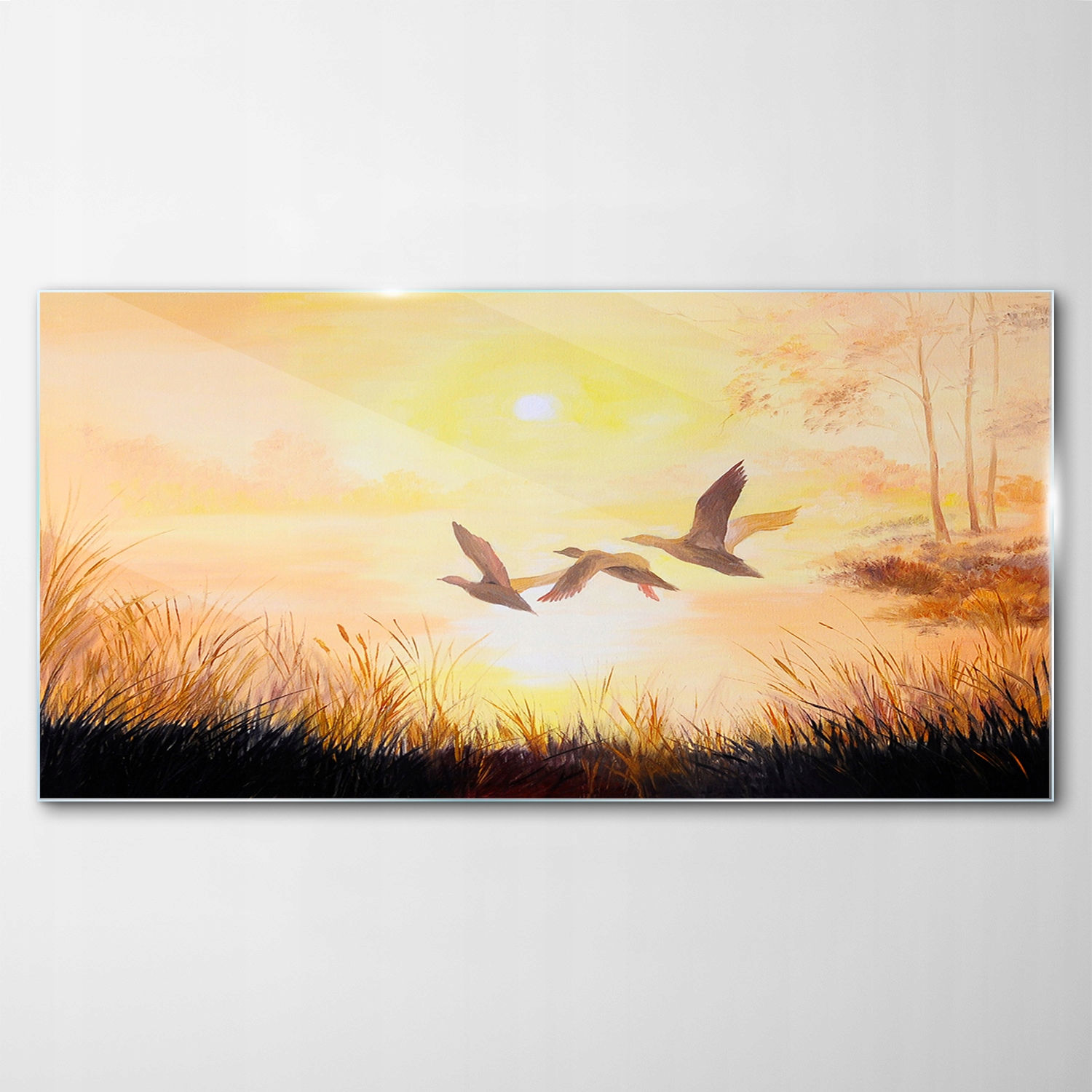 

Obraz na Szkle Dekor Dźwigi Wschód Słońca 120x60