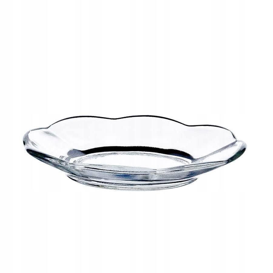 SPODEK SZKLANY OKRĄGŁY 11CM FALBANKA JASŁO