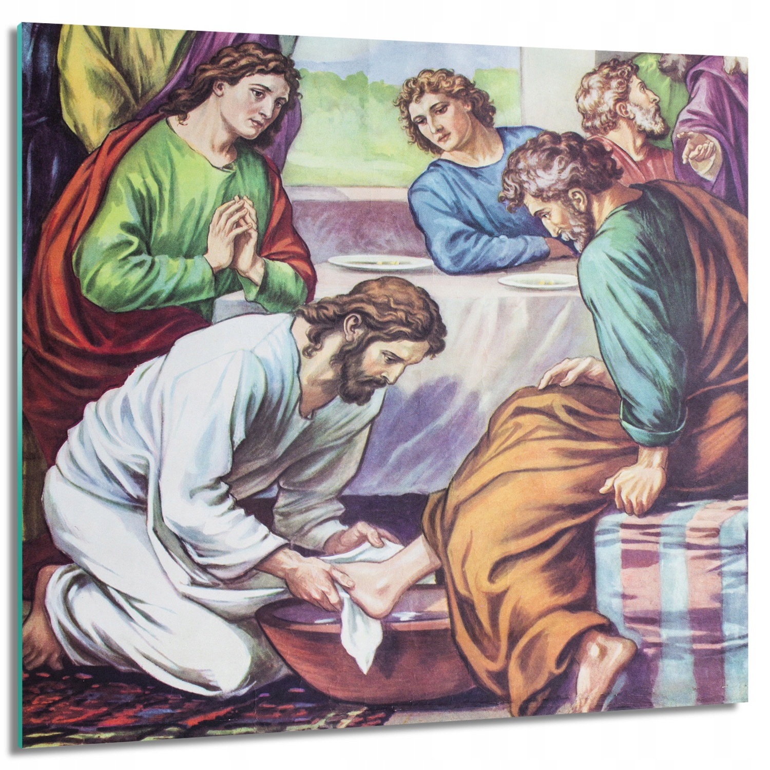 

Foto na szkle do kuchni Obmycie nóg Jezus 60x60