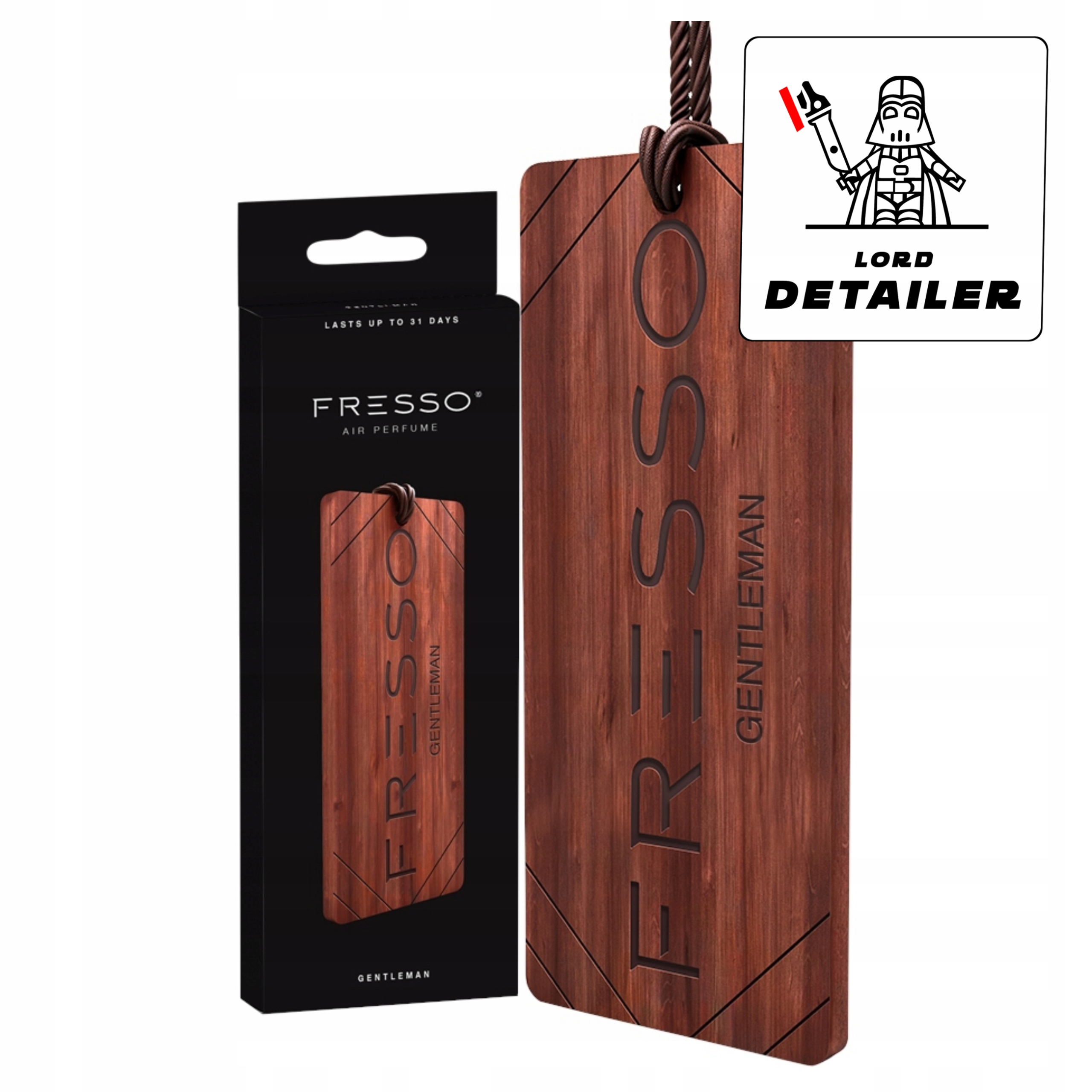 Zapach Do Samochodu Fresso Gentleman Drewniana Zawieszka Zapachowa