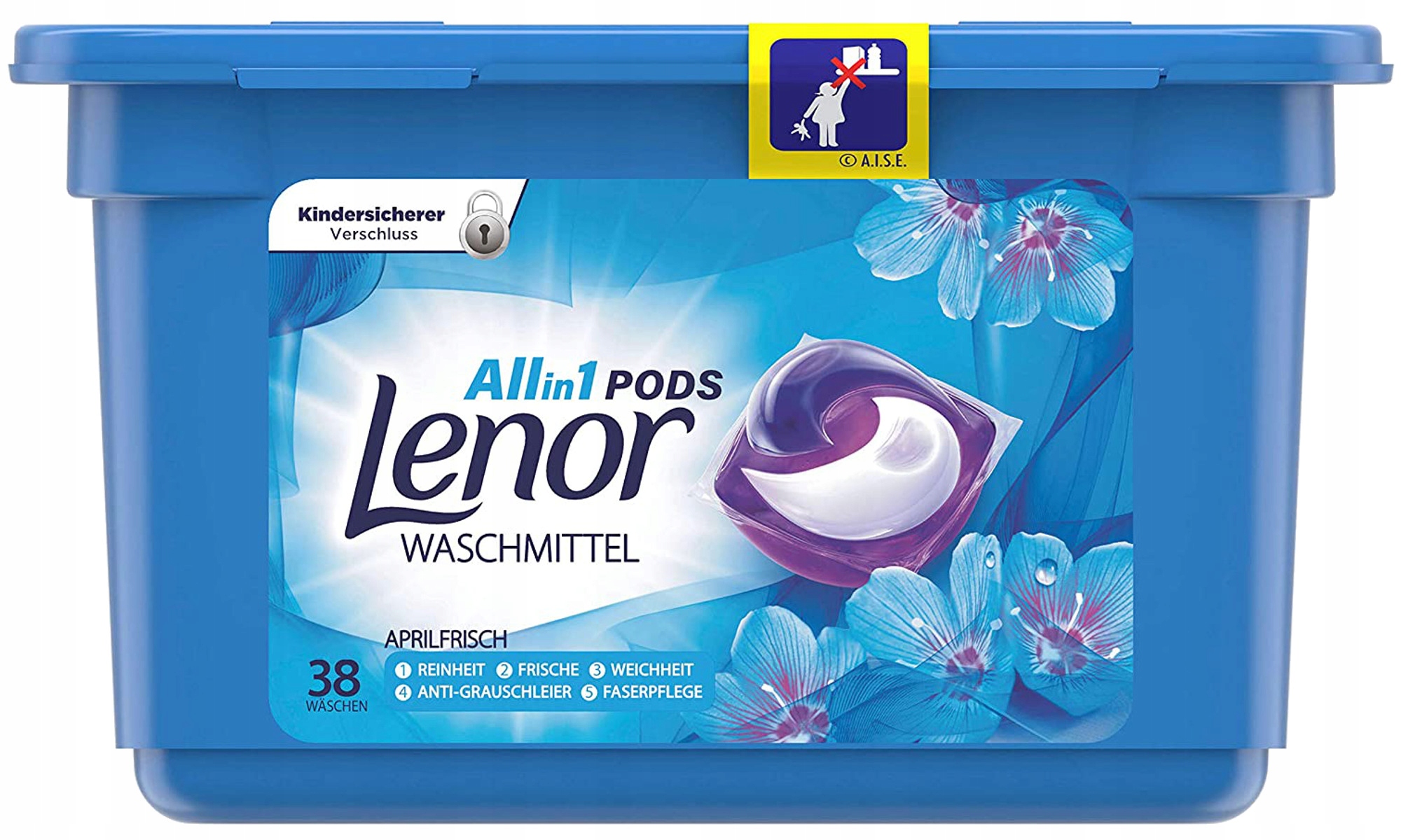 

Lenor Aprilfrisch Kapsułki do Prania 38szt De