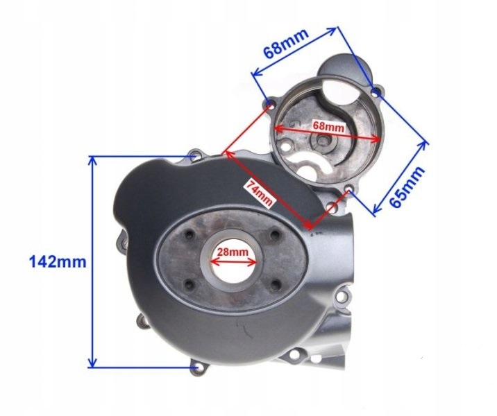 POKRYWA SILNIK LEWA STATORA ATV 250 ST 9E zongshen Part number 5505055