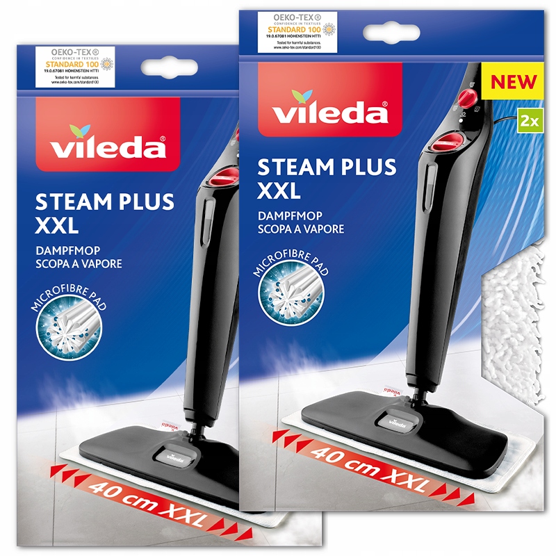 Wkład do mopa parowego Vileda Steam Plus XXL 2x2 szt
