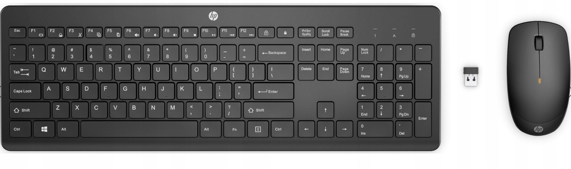 Cichy Zestaw bezprzewodowy Hp 235 klawiatura mysz