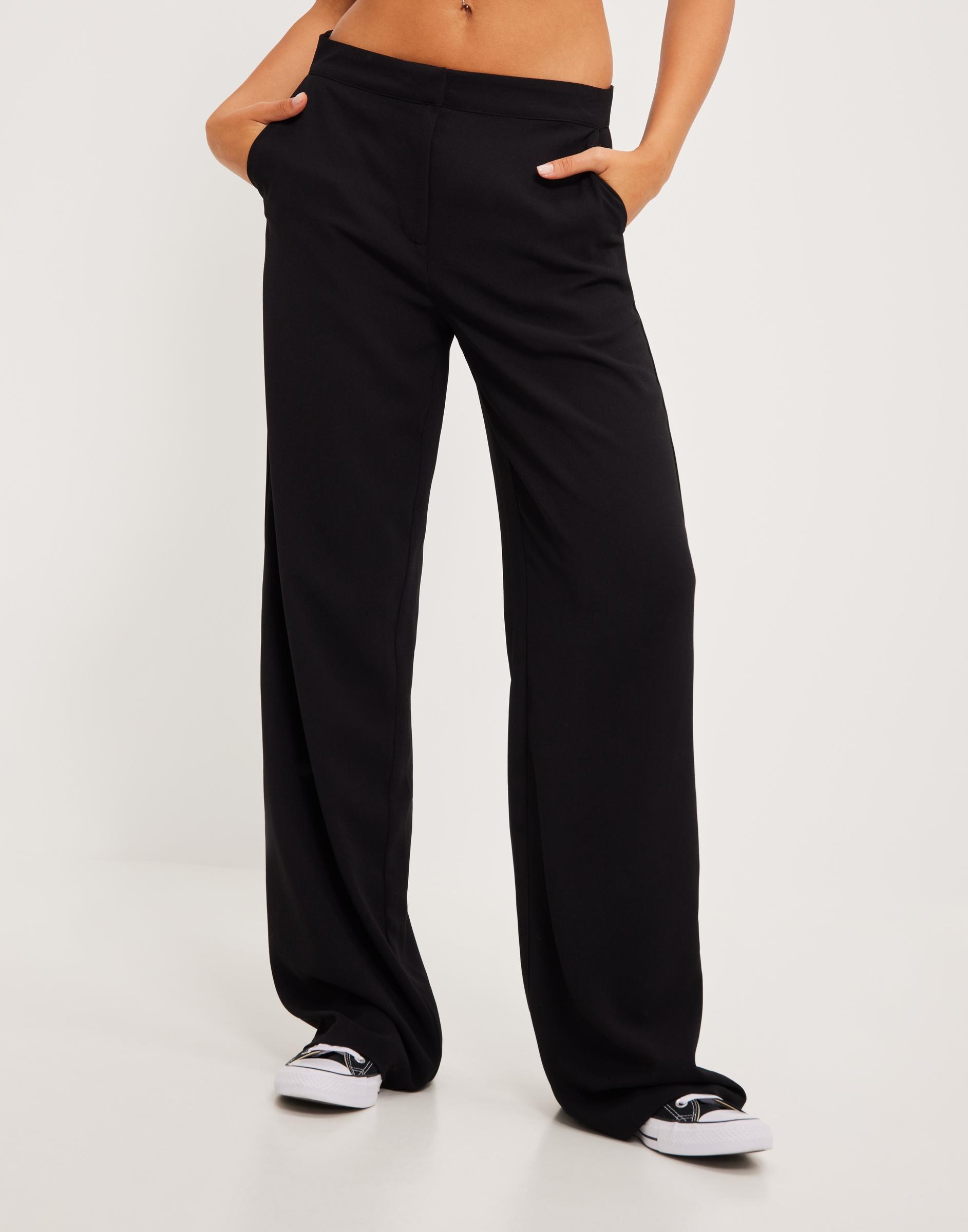 NLY TREND CZARNE PROSTE SPODNIE KIESZENIE Y10 NG5__M