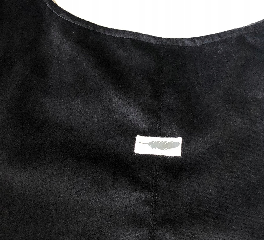 TOREBKA TORBA WOREK SZOPERKA OPONKA PIÓRKO CZARNA Materiał dominujący tkanina