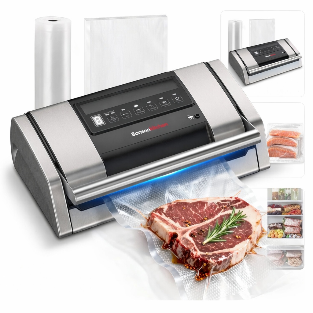 Vakuová svářečka potravin 125 W 15 l/min VS5100 s nožem a rolkou fólie