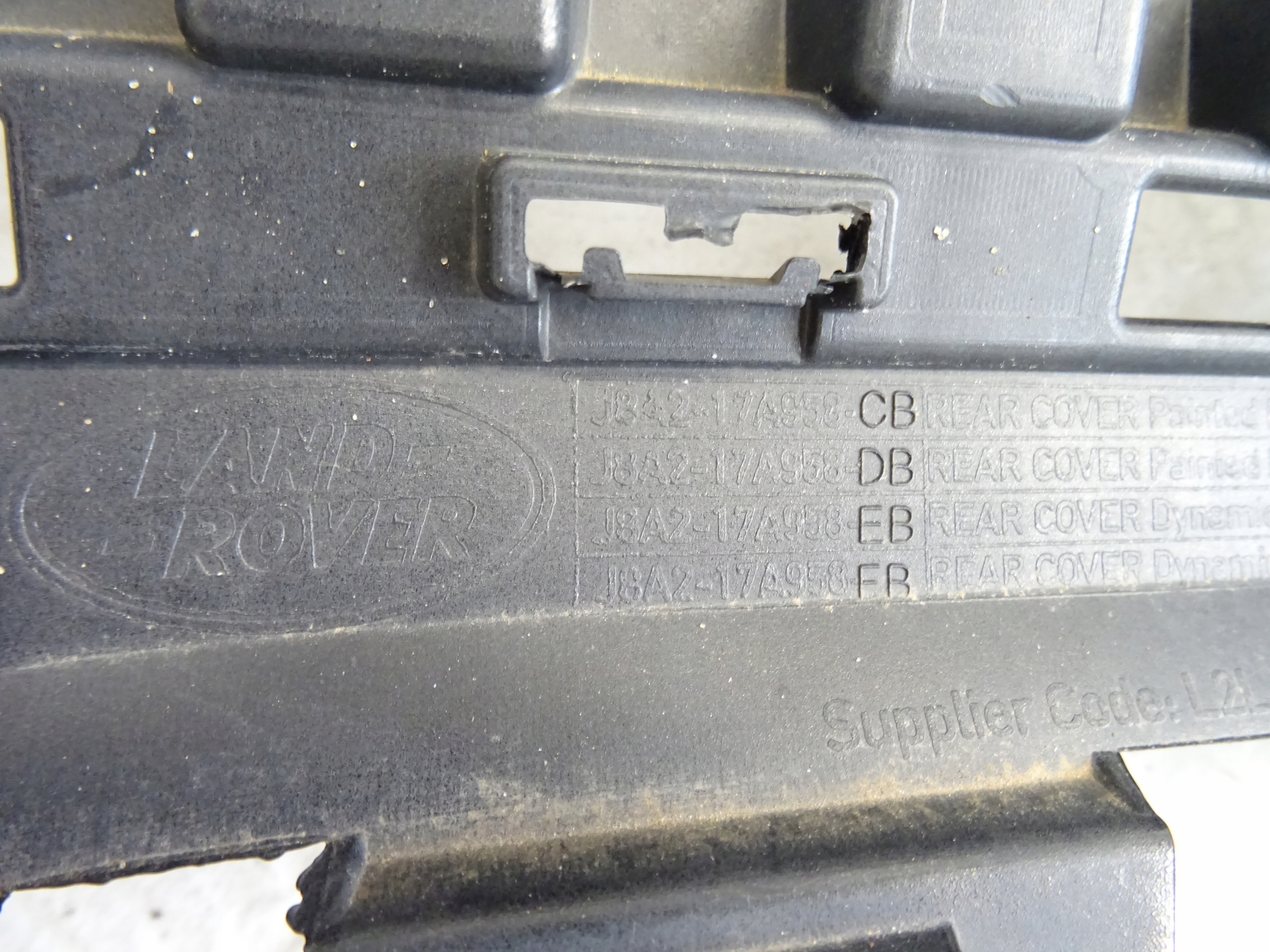 RANGE ROVER VELAR bumper rear part rear