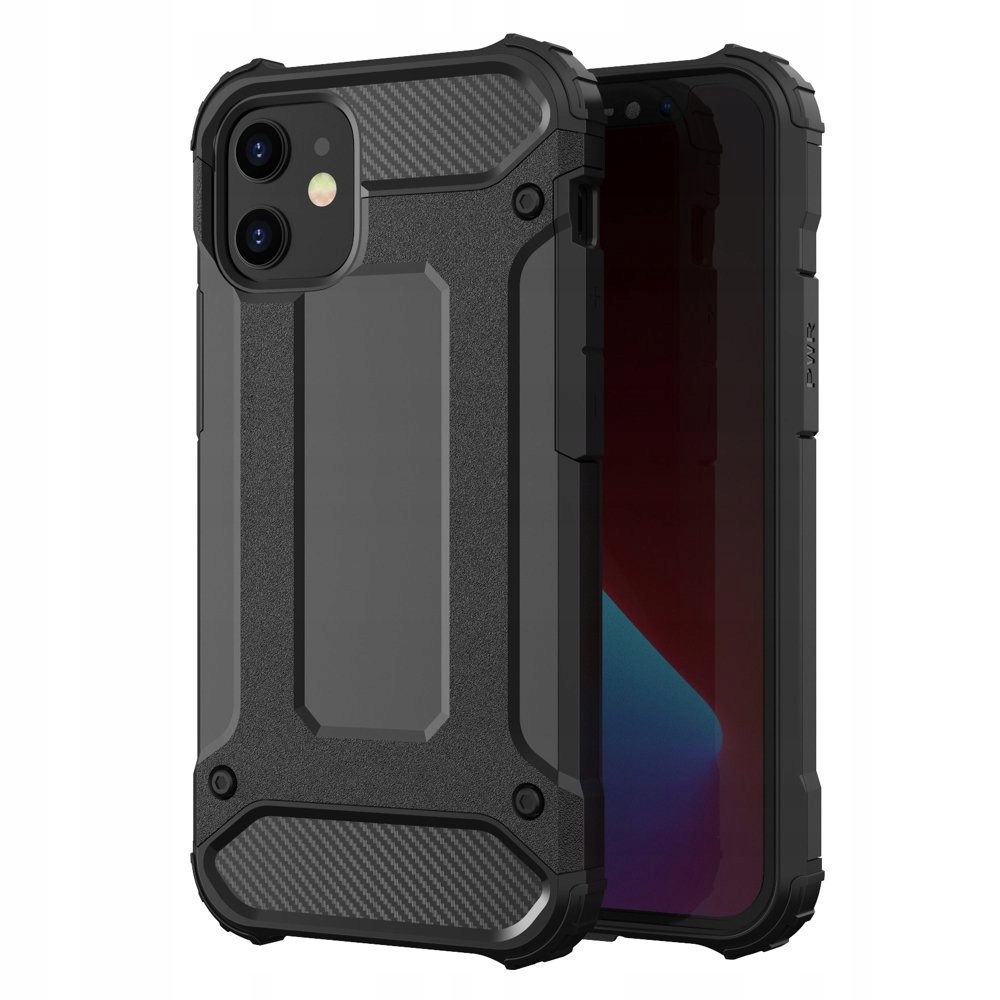 

Hybrydowe etui pokrowiec iPhone 12 6,1'' czarny