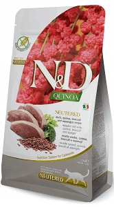 N&d Cat Quinoa Duck, Broccoli & Asparagus Neutered Adult 1,5 Kg