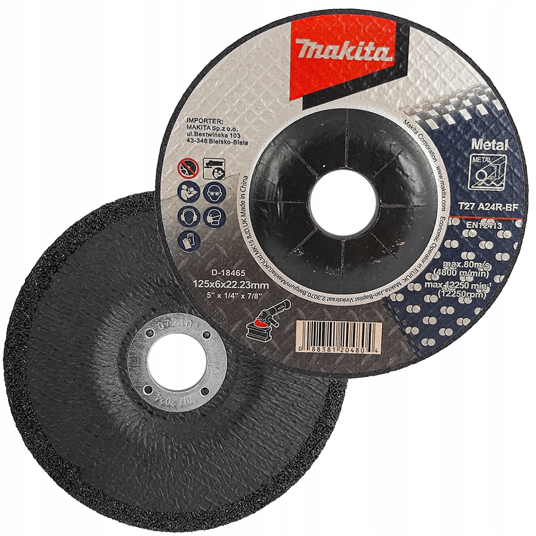 

Tarcza do szlifowania metalu 125mm Makita D-18465
