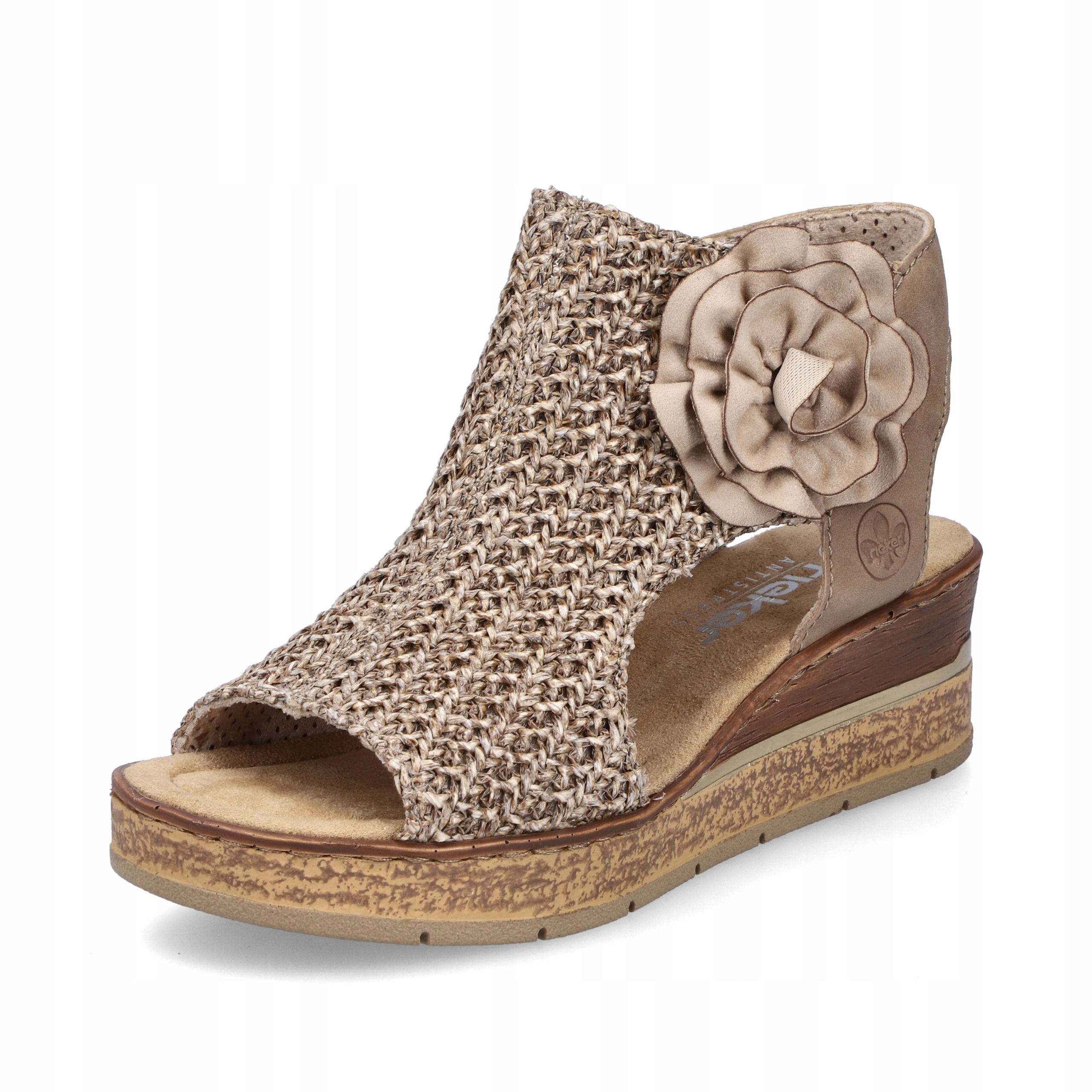 Rieker Antistress Dámské Sandály Na Zip 63791-60 Béžové vel. 40
