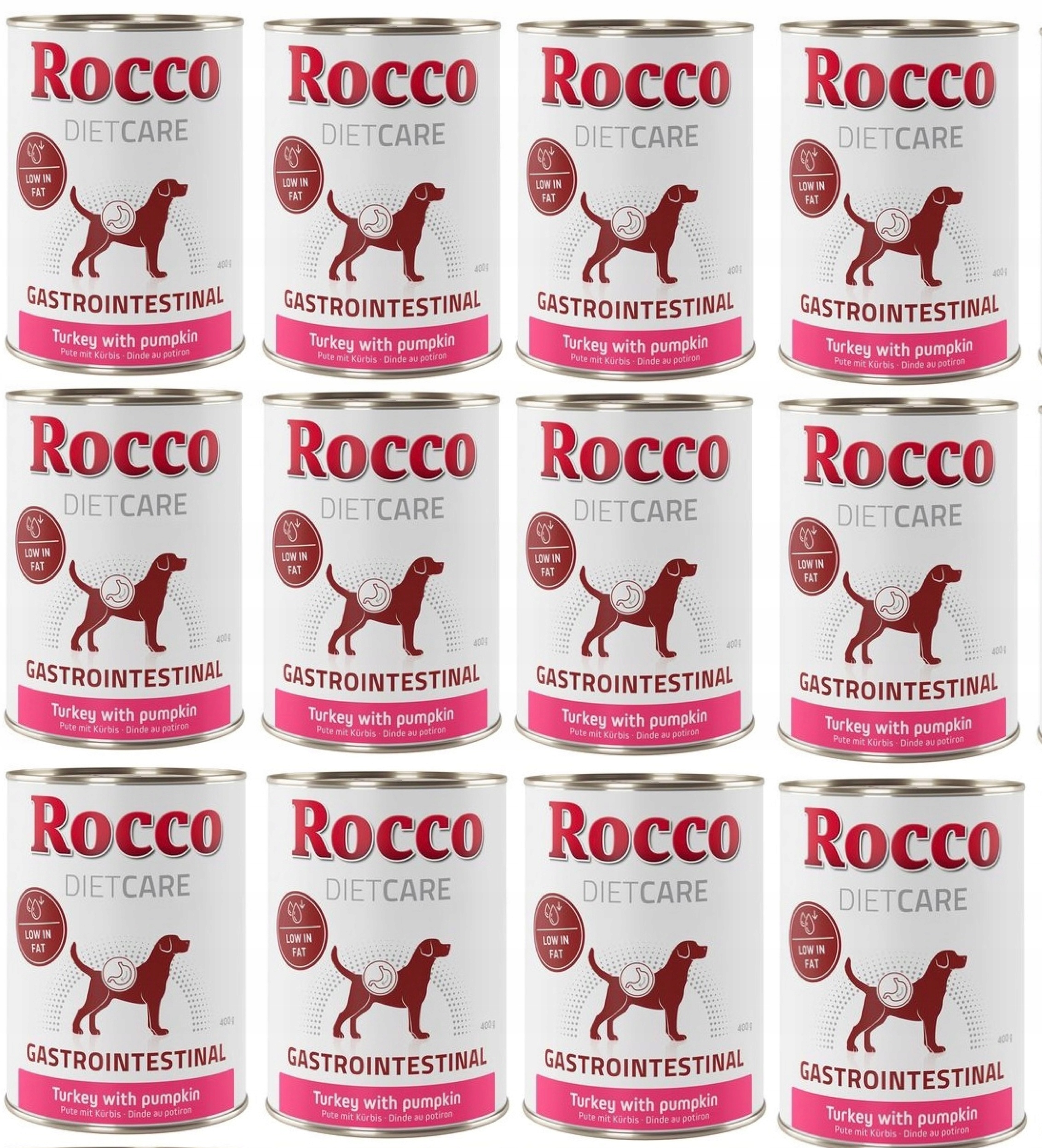 Rocco Diet Care Gastro Intestinal 12x 400g indyk z dynią