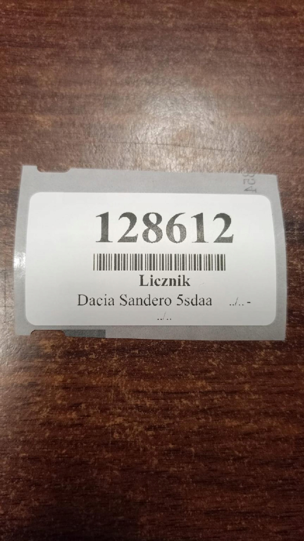 DACIA SANDERO 5SDAA dials 248105706R