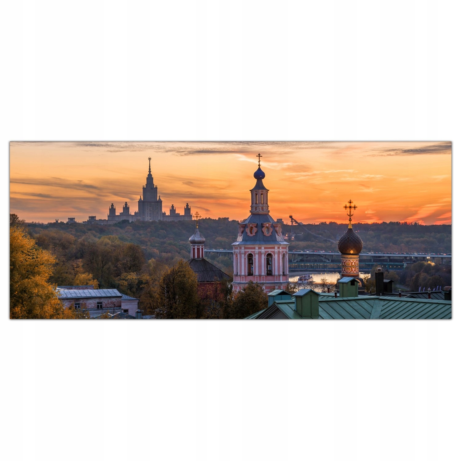 

Obraz na szkle Foto Moskwa Zachód Słońca 125x50