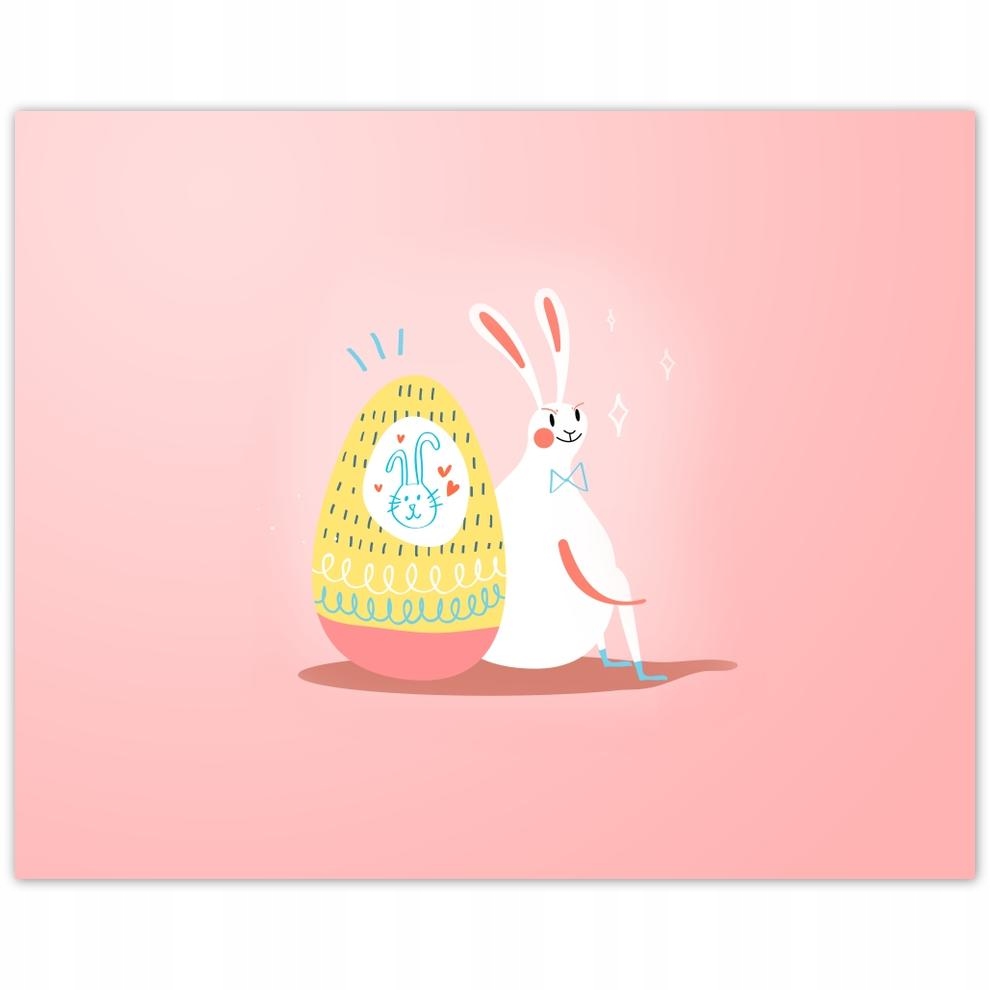 

Plakat 50x40 Królik Zając Wielkanoc