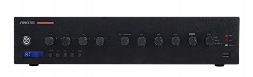 Fonestar PROX-240Z – zesilovač/receiver 100 V na 4 zóny s 240 W Rms