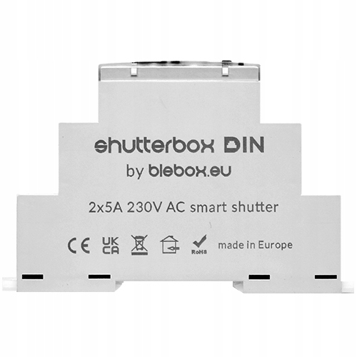 Ovládač roliet shutterBox Din 230V WiFi Blebox