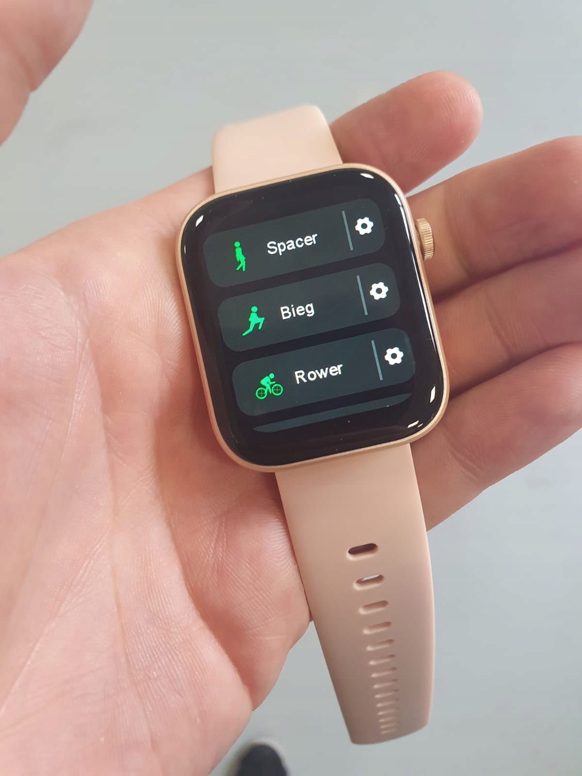 SMARTWATCH ZEGAREK DAMSKI POLSKIE MENU ROZMOWY SMS SMART WATCH + 2 PASKI Kolor złoty