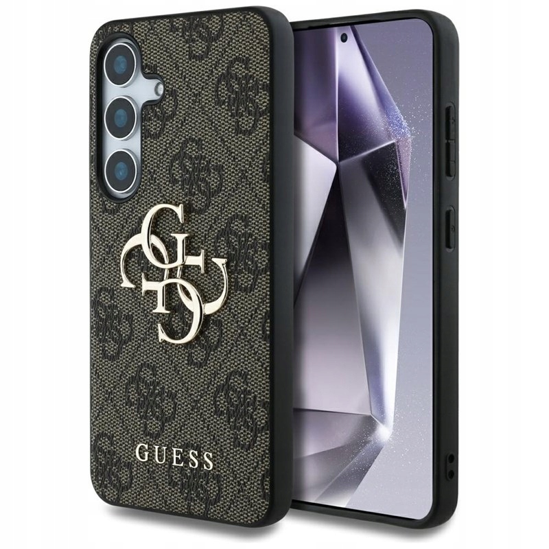 Guess Big 4G Logo Classic Logo Pouzdro pro Samsung Galaxy S25+ (hnědé)