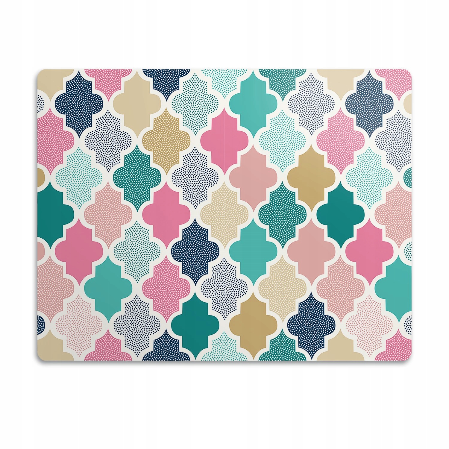 Levně Podložka pod misku pro kočky psa Barevná šablona 60x40