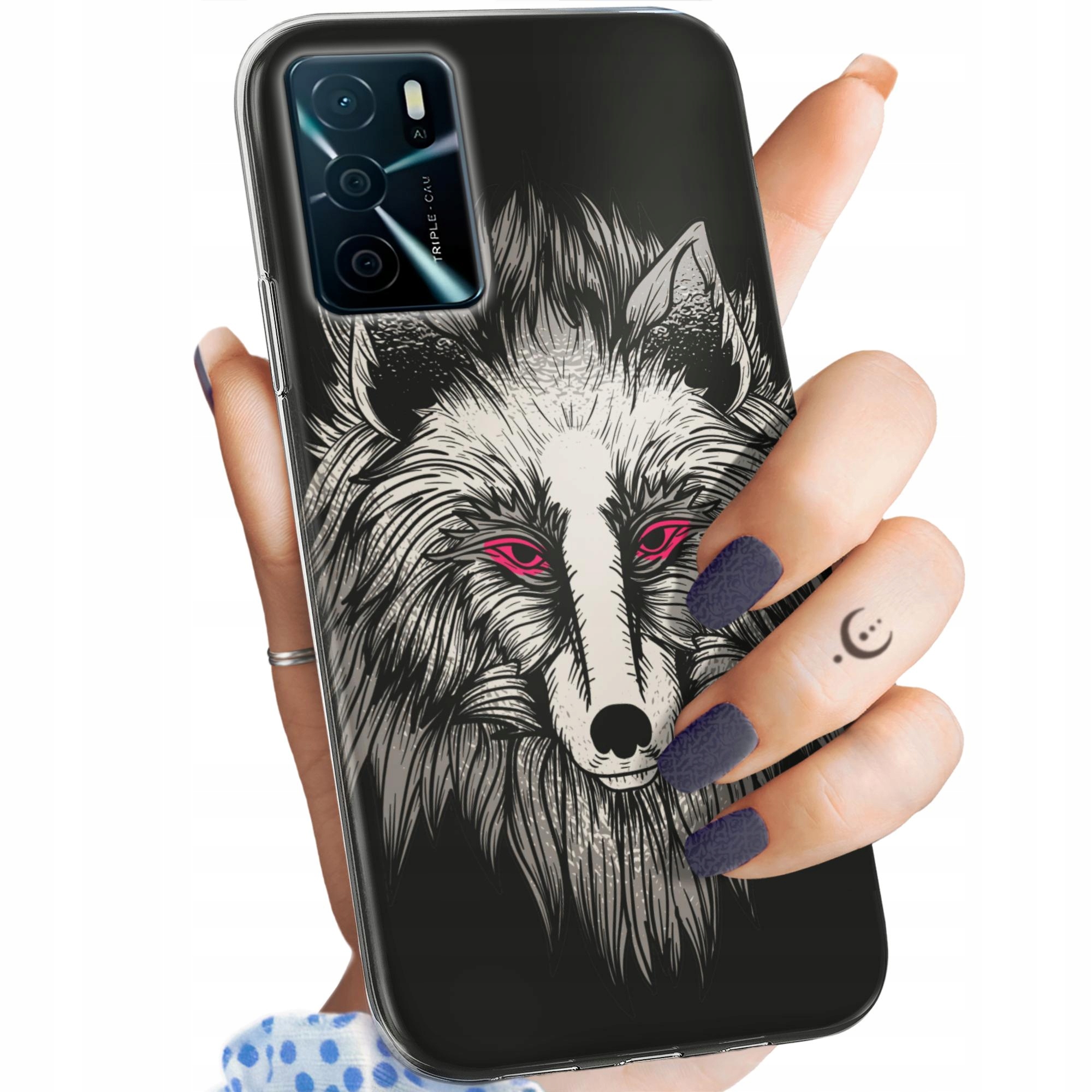 Etui Do Oppo A16 A16S Wilk Wilkołak Wolf Wilczyca Obudowa Case