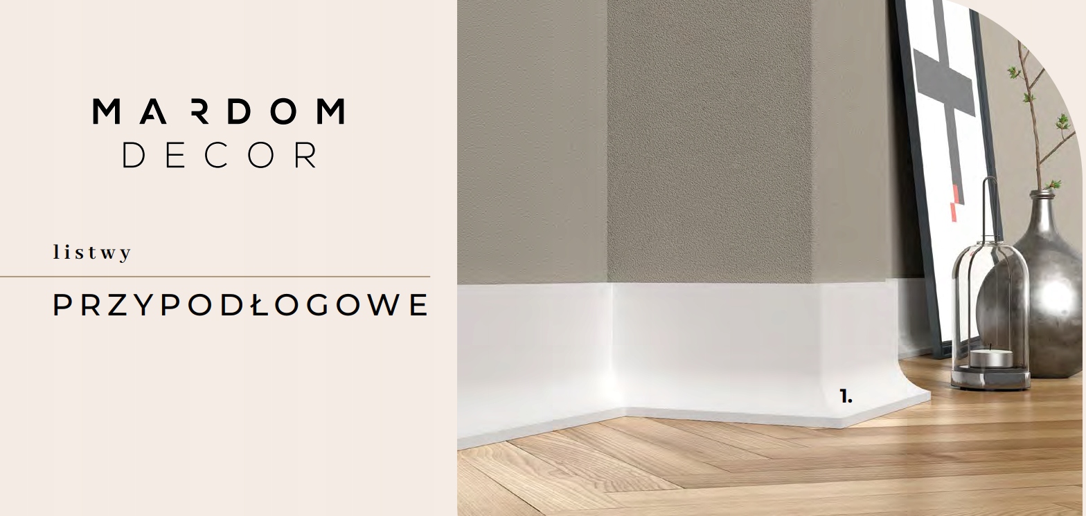 Listwa podłogowa Mardom MD014 8 cm Wysokość 80 mm