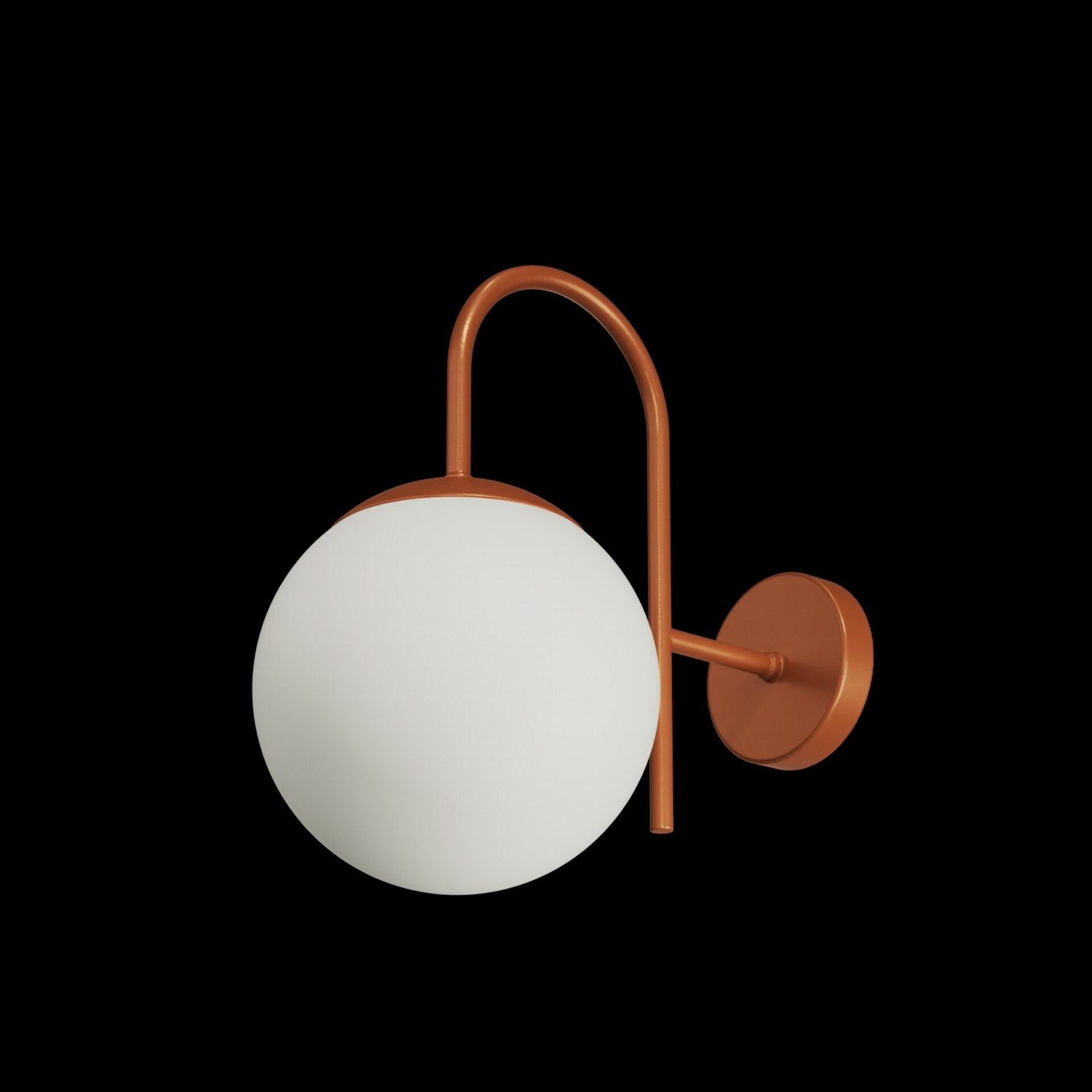 Osmont ANC40011 Ancha 2 nástenné sklenené svietidlo terakota biela IP40 25W