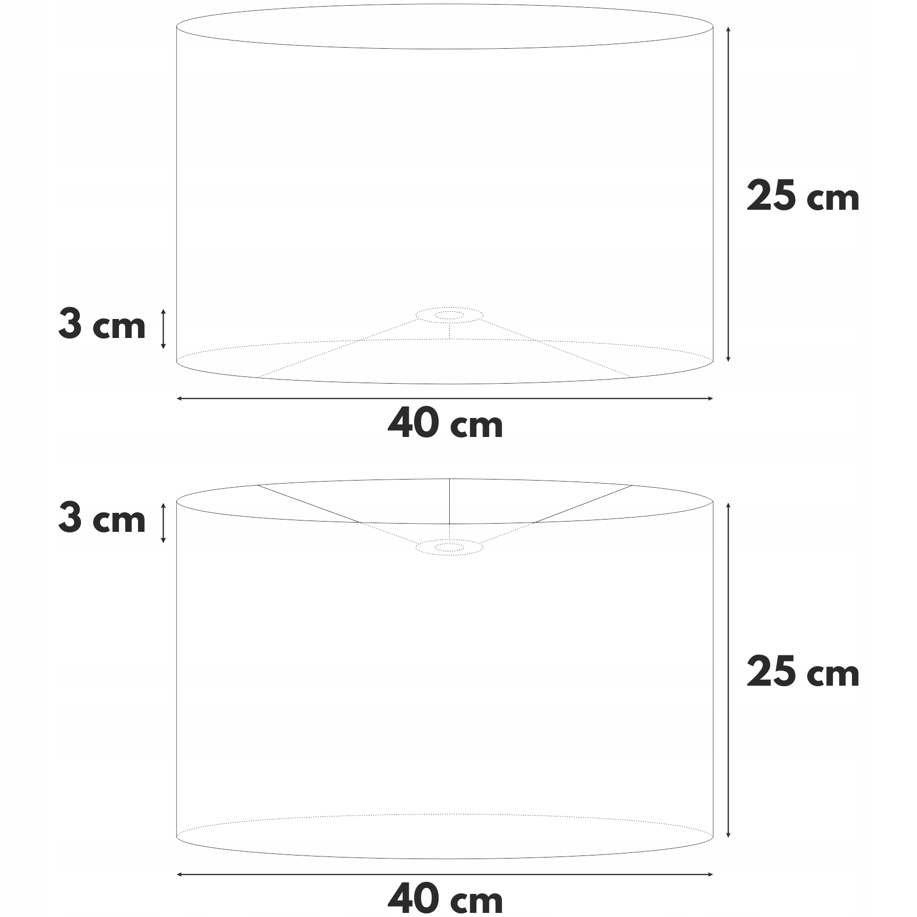 Klosz do lampy stojącej / wiszącej Abażur BIAŁY 40 Marka inna