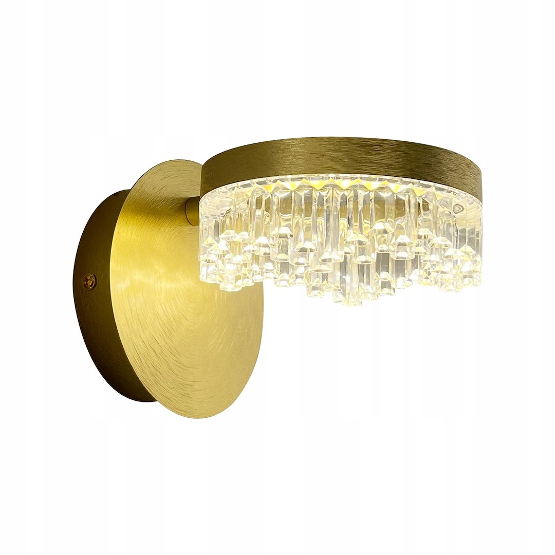 Nástěnné svítidlo ve stylu Glamour v barvě kartáčovaného zlata Led 4W 4000K