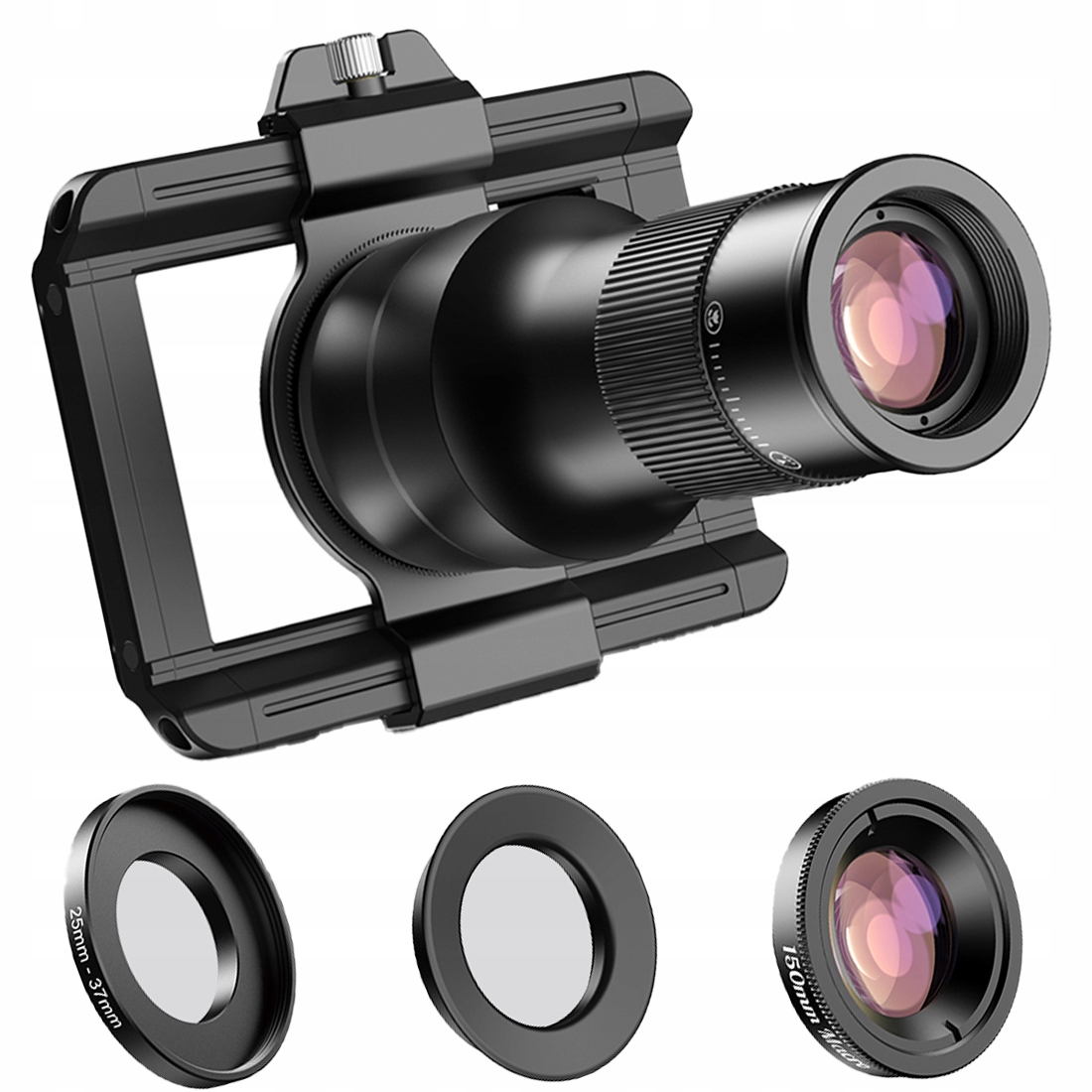 2v1 Makro a Tele objektiv pro telefon 6x zoom 150 mm Apo Apexel