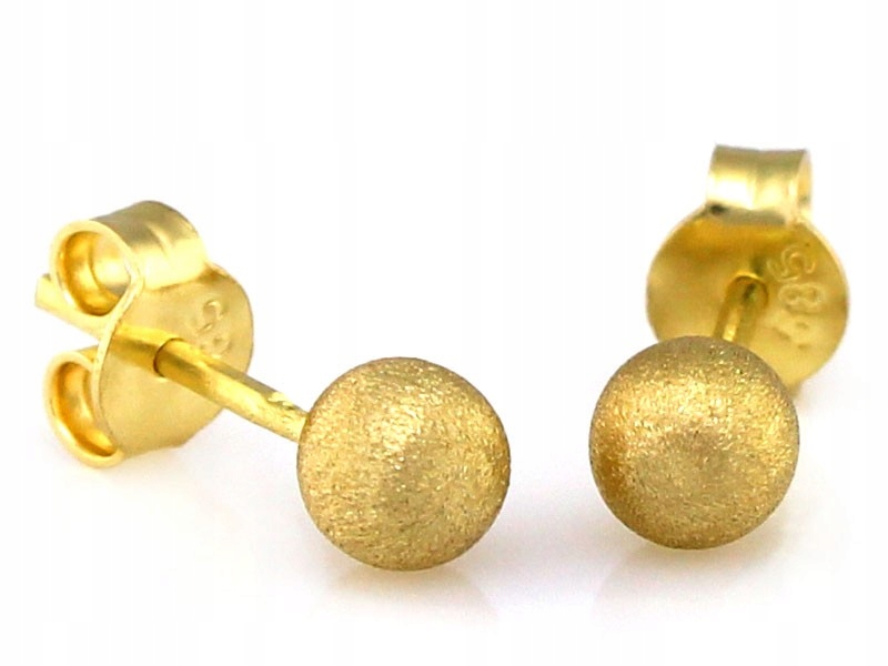 Zlaté kruhové Náušnice 585 pro ni elegantní design